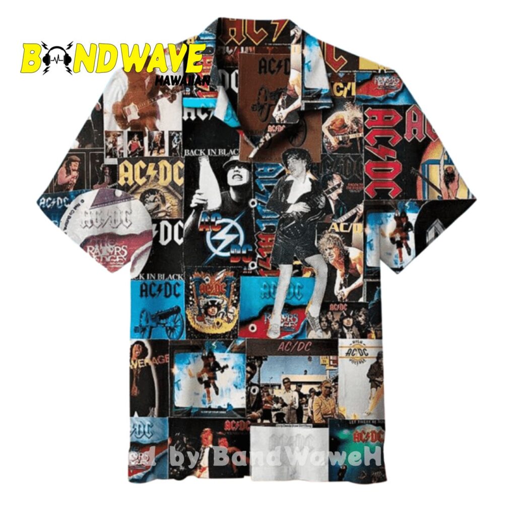 Ac Dc Collage Hawaiian Shirt 1