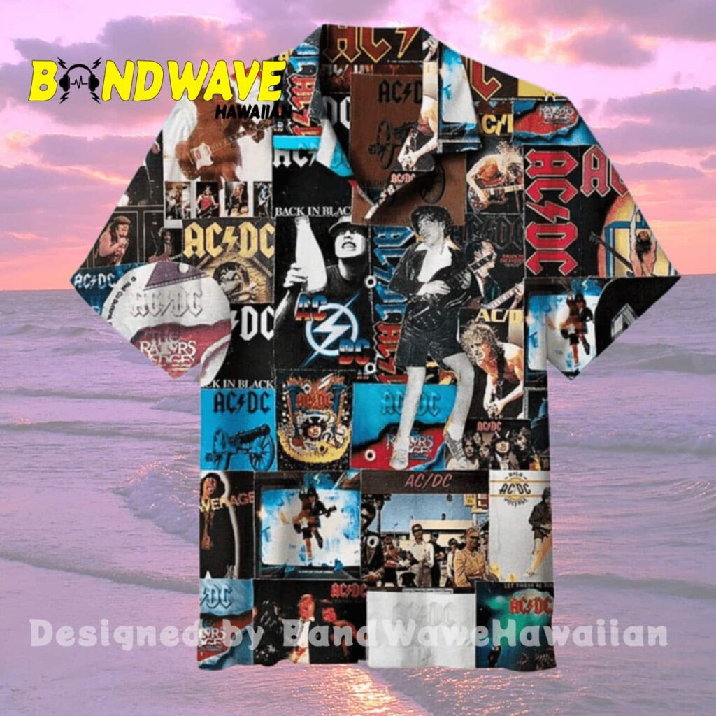 Ac Dc Collage Hawaiian Shirt 2