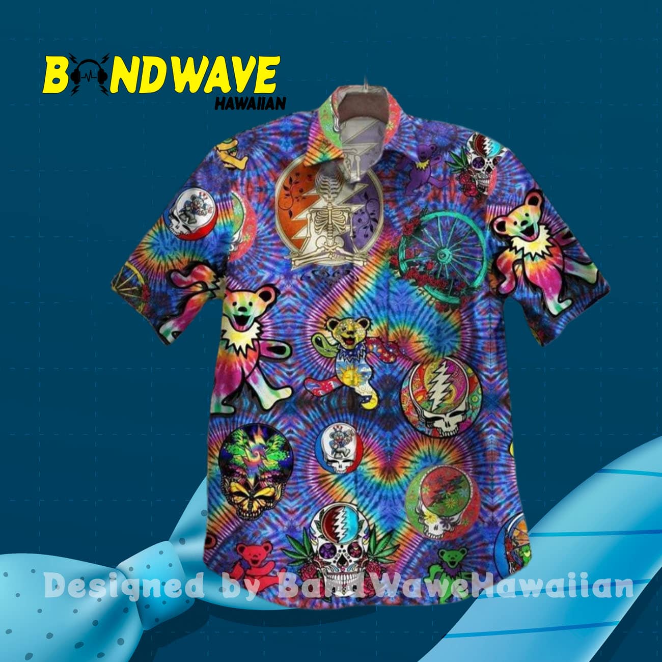 Grateful Dead Tie Die V Hawaiian Shirt Grateful Dead Tie Die V Hawaiian Shirt
