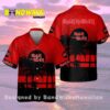 Iron Maiden In Red Black Hawaiian Shirt 2