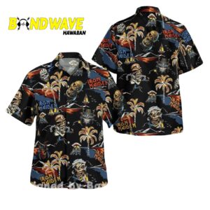 Iron Maiden black Hawaiian Shirt 1