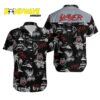 Slayer Black And White Hawaiian Shirt 1