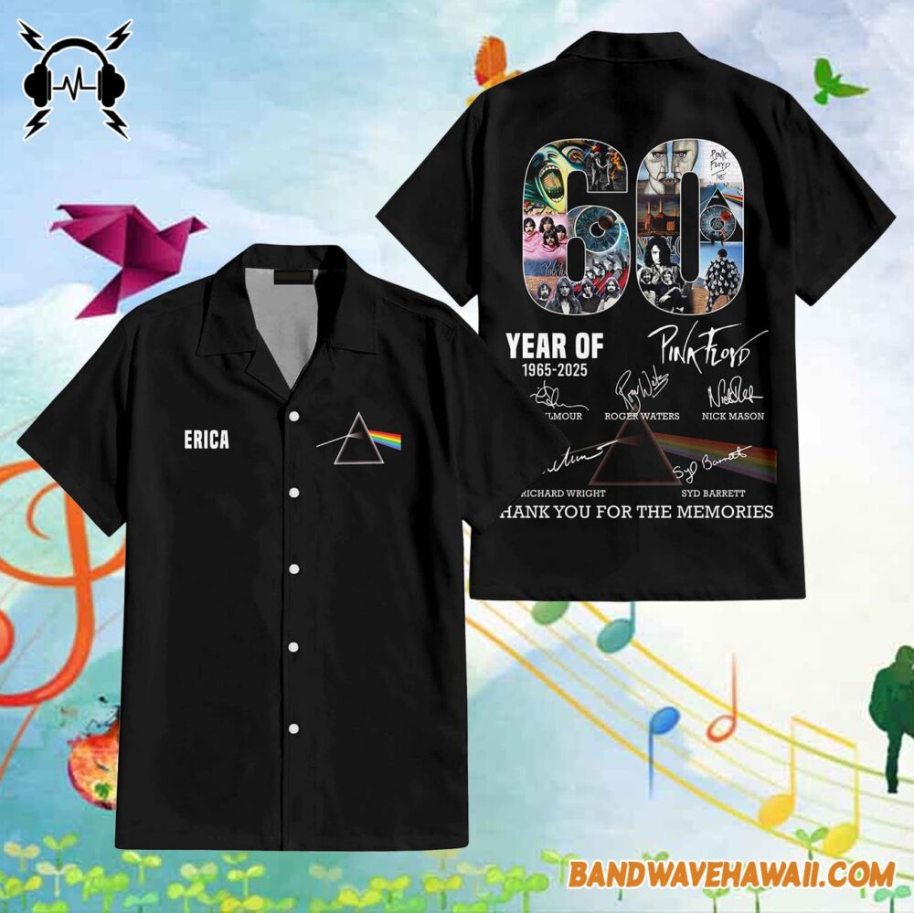 60 Years of 1965 2025 Erica DSOTM Pink Floyd Hawaiian Shirt 1