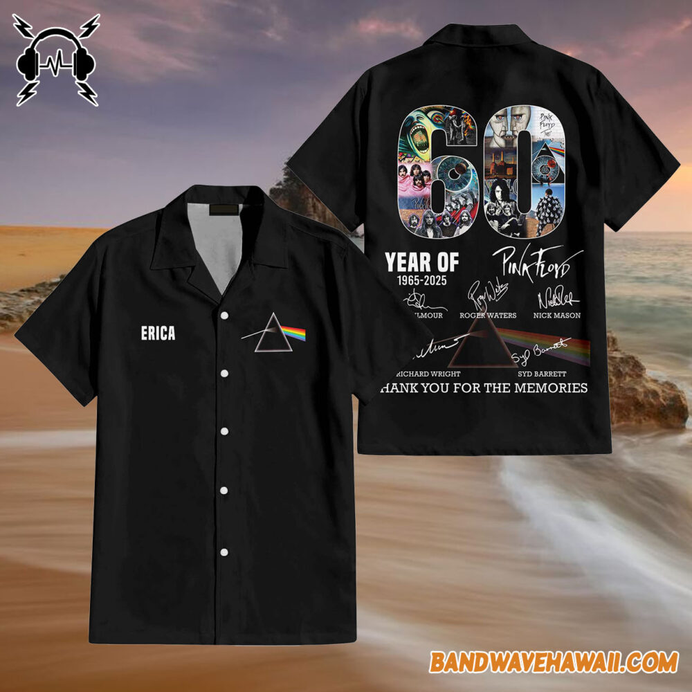 60 Years of 1965 2025 Erica DSOTM Pink Floyd Hawaiian Shirt 4