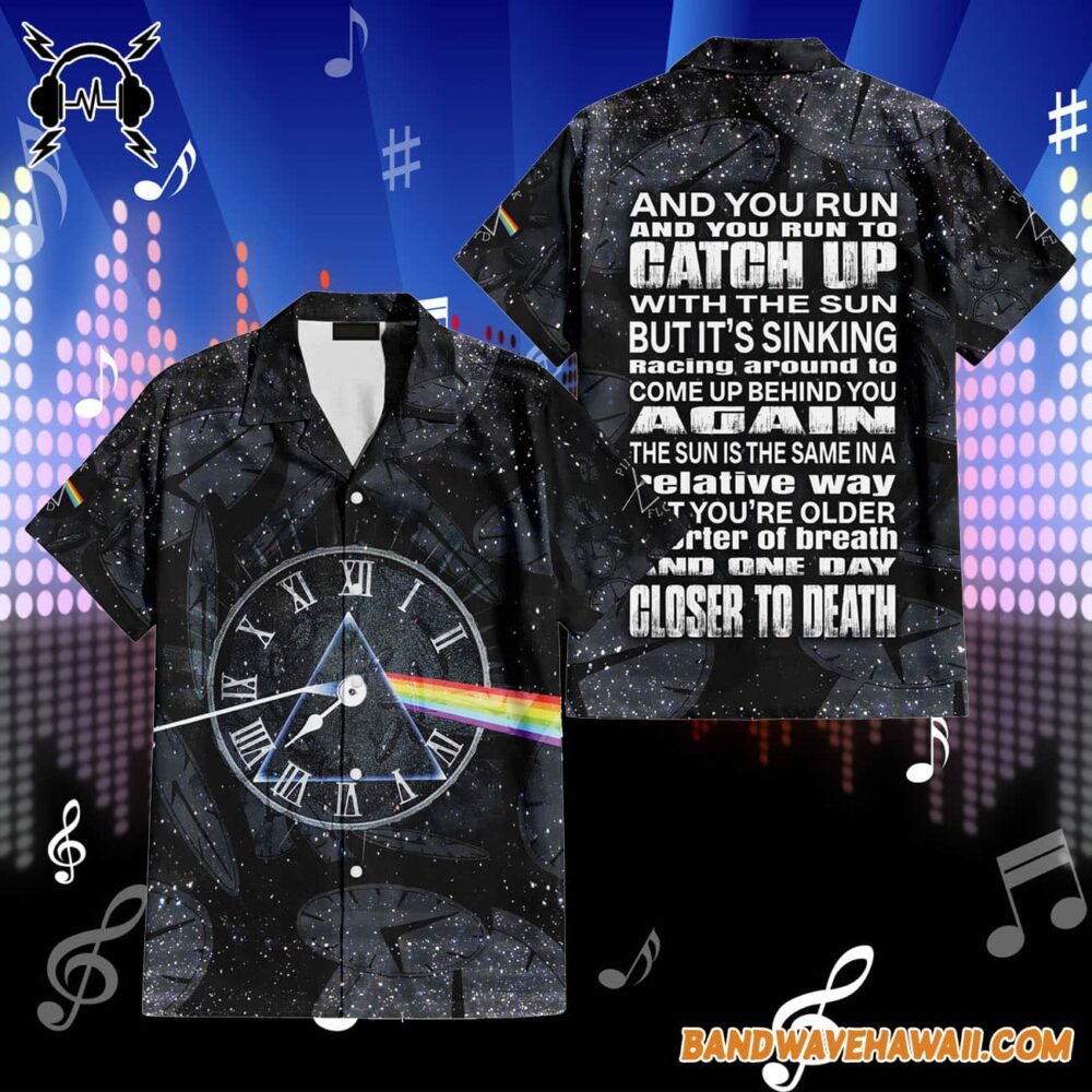 And You Run and you run Time Lyric Pink Floyd Hawaiian Shirt 2