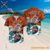 Grateful Dead x Chicago Bears Skeleton Surfing Hawaiian Shirt 3