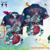 Grateful Dead x Cleveland Guardians Skeleton Surfing Hawaiian Shirt 2