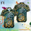Grateful Dead x Jacksonville Jaguars Skeleton Surfing Hawaiian Shirt 2