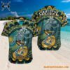 Grateful Dead x Jacksonville Jaguars Skeleton Surfing Hawaiian Shirt 3