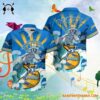 Grateful Dead x Los Angeles Chargers Skeleton Surfing Hawaiian Shirt 2