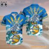 Grateful Dead x Los Angeles Chargers Skeleton Surfing Hawaiian Shirt 4