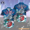 Grateful Dead x Los Angeles Dodgers Skeleton Surfing Hawaiian Shirt 1