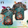 Grateful Dead x Miami Dolphins Skeleton Surfing Hawaiian Shirt 2