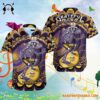Grateful Dead x Minnesota Vikings Skeleton Surfing Hawaiian Shirt 2
