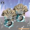 Grateful Dead x New Orleans Saints Skeleton Surfing Hawaiian Shirt 1