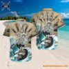 Grateful Dead x New Orleans Saints Skeleton Surfing Hawaiian Shirt 3