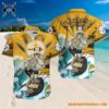 Grateful Dead x Pittsburgh Steelers Skeleton Surfing Hawaiian Shirt 3