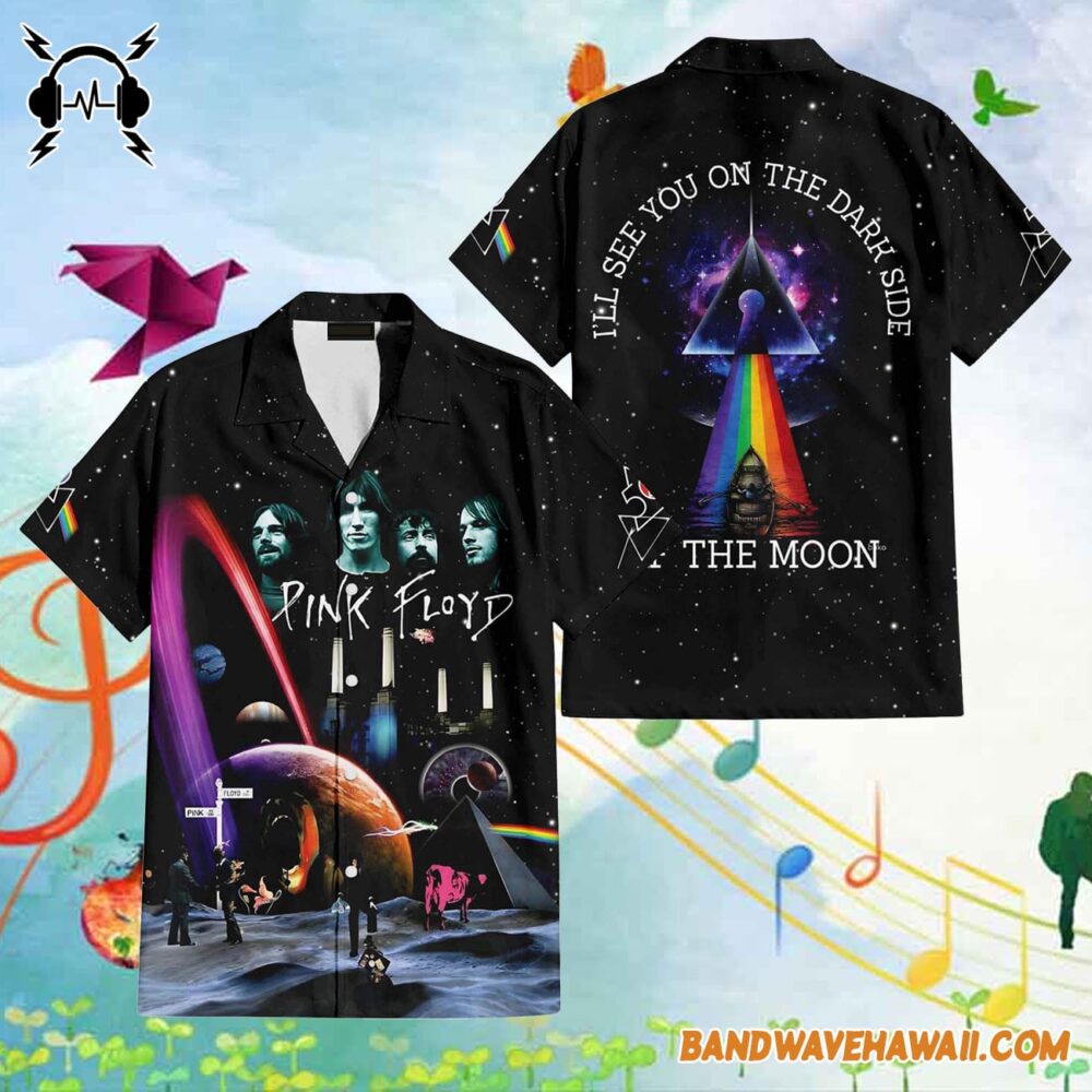 I'll see you on the DSOTM Pink Floyd Album Collage Hawaiian Shirt 1