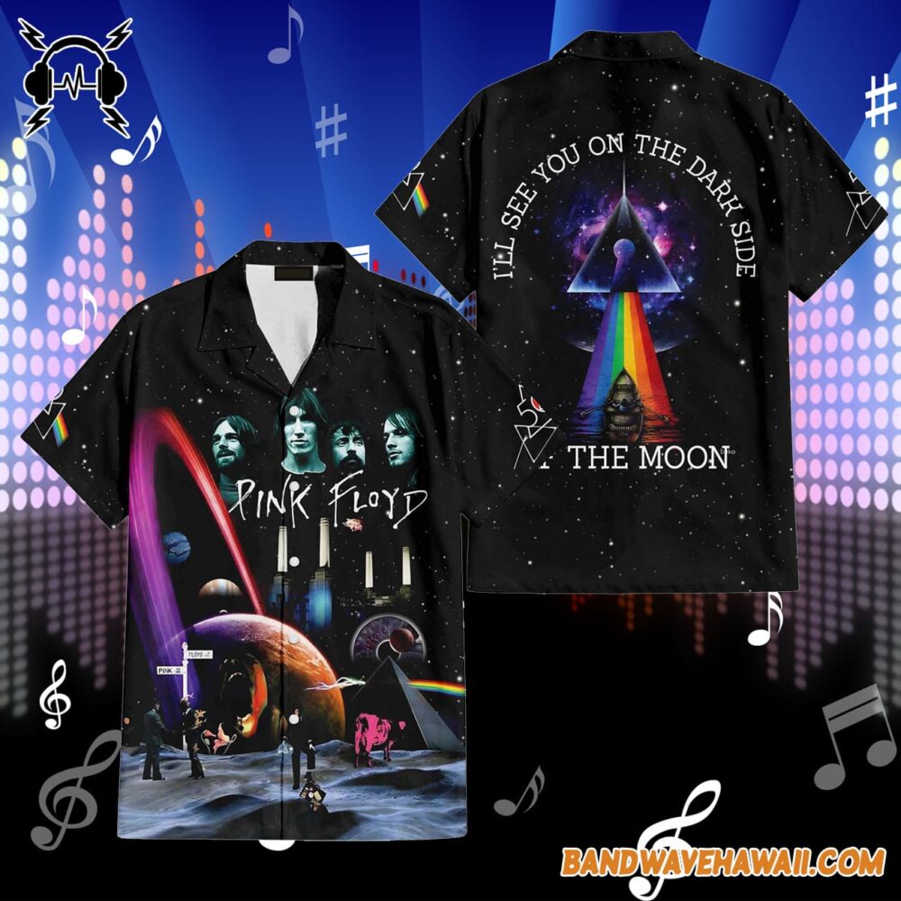 I'll see you on the DSOTM Pink Floyd Album Collage Hawaiian Shirt 2