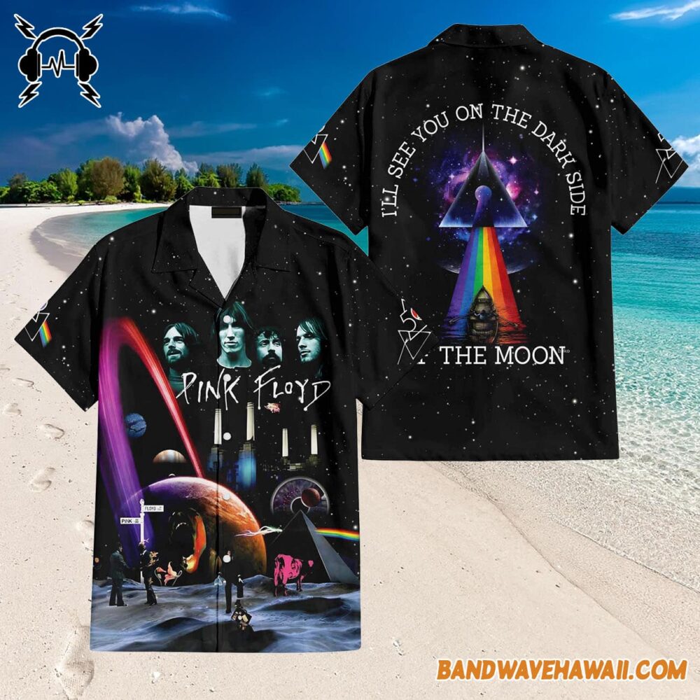 I'll see you on the DSOTM Pink Floyd Album Collage Hawaiian Shirt 3