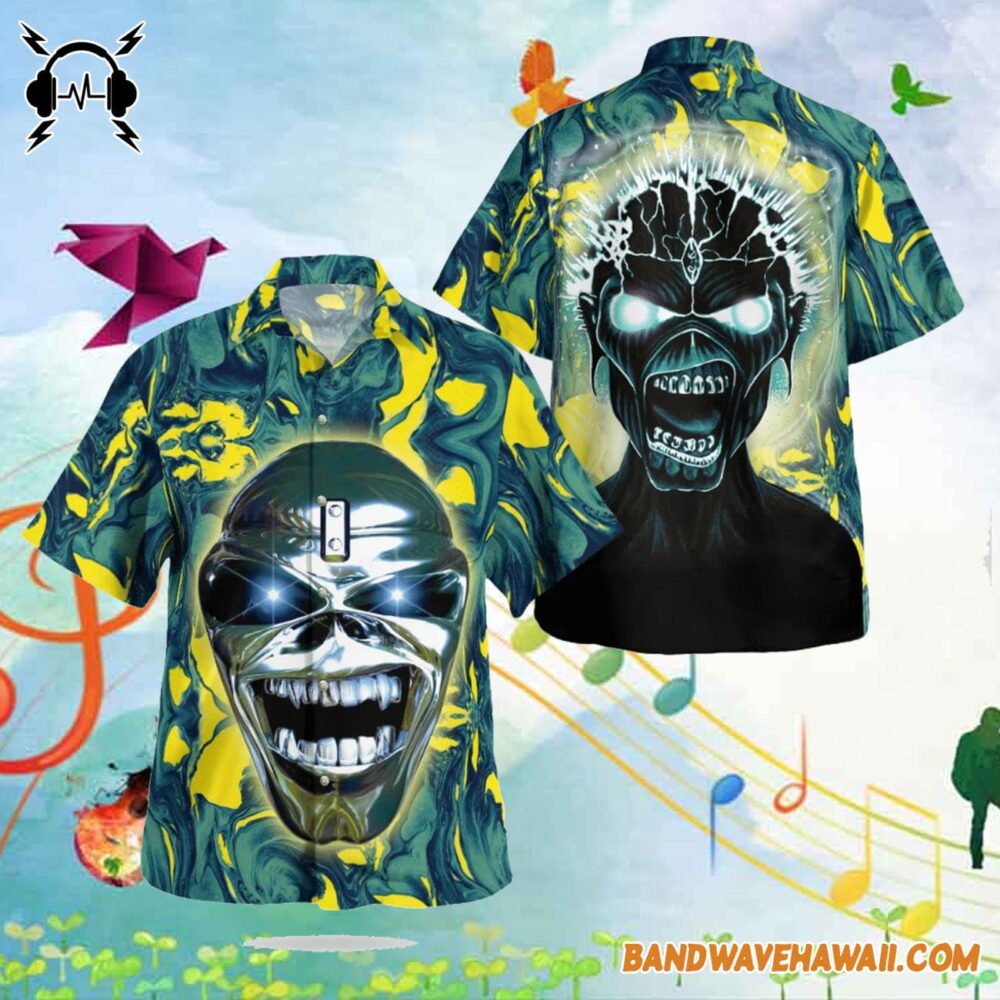 Iron Maiden Heavy Metal Band Shirt Aloha Shirt For Men Women 1