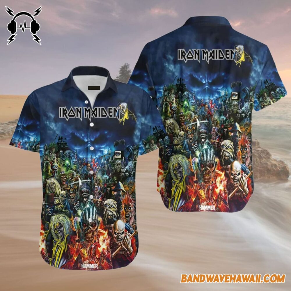 Iron Maiden Inspired Run For Your Lives World Tour 2025 Hawaiian shirt 4