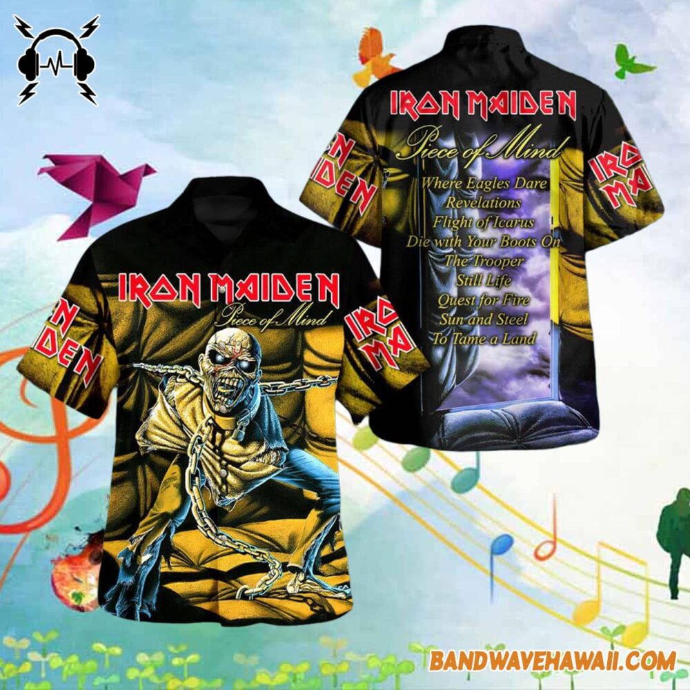 Iron Maiden Piece Of Mind Summer Hawaiian Shirt 1