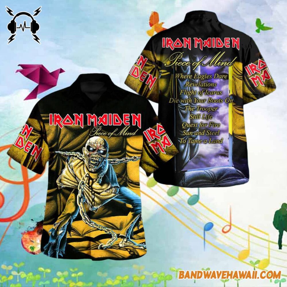 Iron Maiden Piece Of Mind Summer Hawaiian Shirt 1