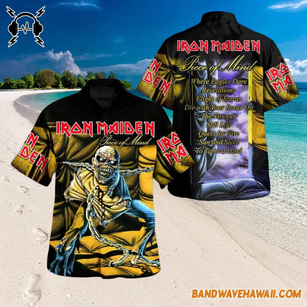 Iron Maiden Piece Of Mind Summer Hawaiian Shirt 3