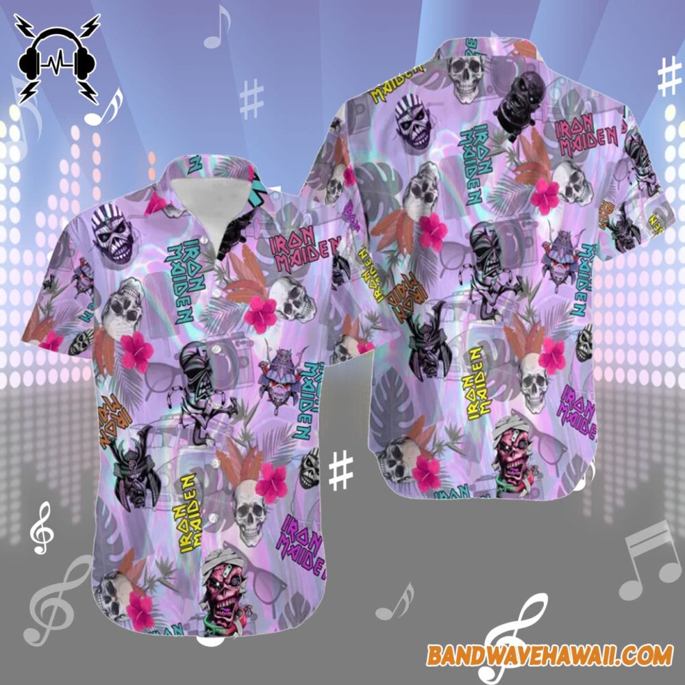 Iron Maiden Skull Hawaiian Shirt Aloha Shirt For Men Women 2