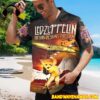 Led Zeppelin Button Hawaiian Shirt Rock Music 1