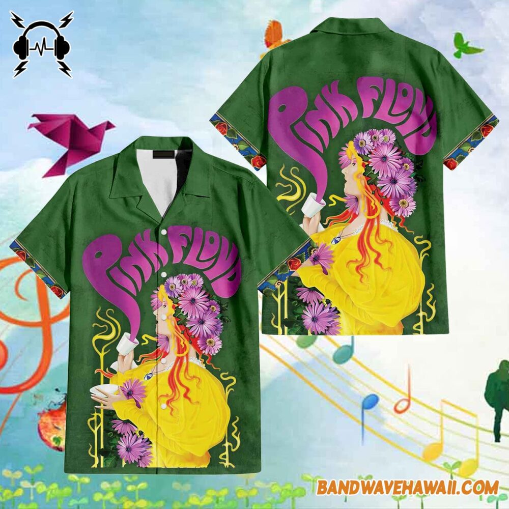 Live at the Marquee Club London March 15th 1966 Vintage Hawaiian Pink Floyd Shirt 1
