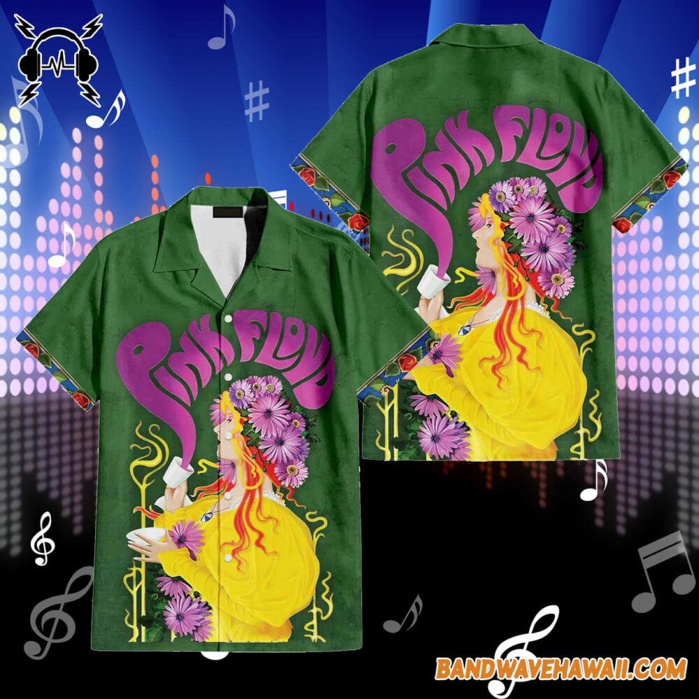 Live at the Marquee Club London March 15th 1966 Vintage Hawaiian Pink Floyd Shirt 2