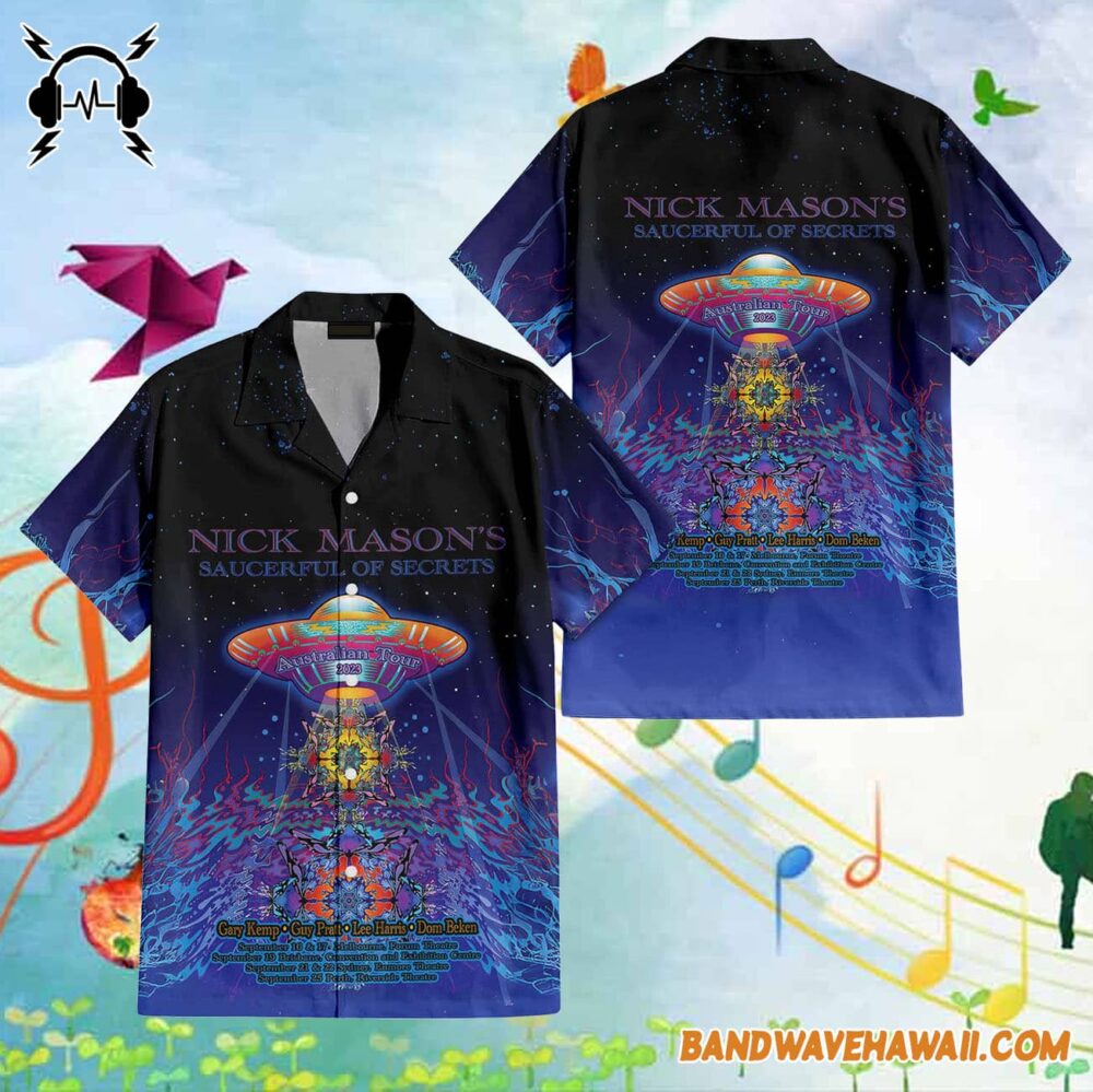 Nick Mason Saucerful of Secrets Australian Tour 2023 Hawaiian Shirt 1