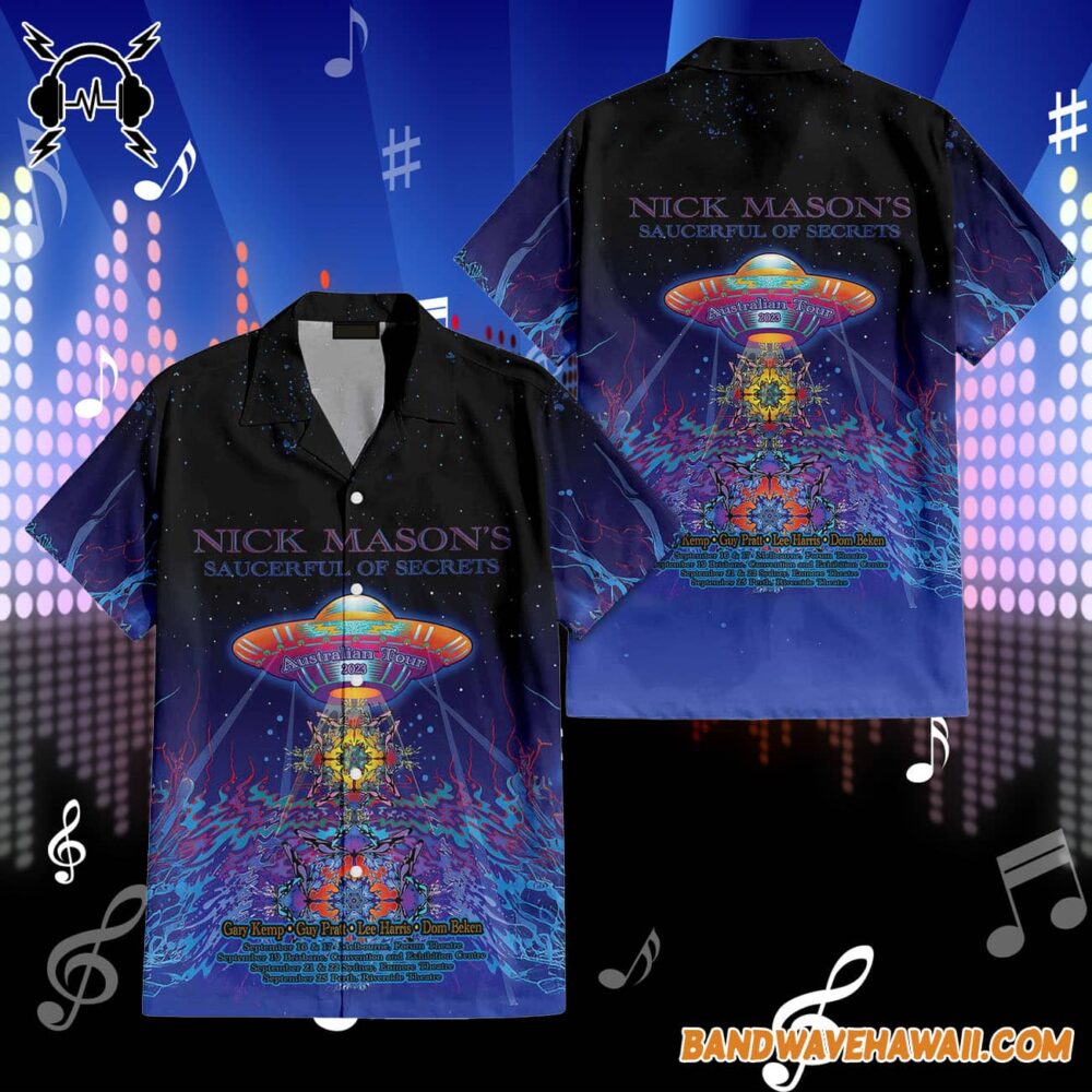 Nick Mason Saucerful of Secrets Australian Tour 2023 Hawaiian Shirt 2