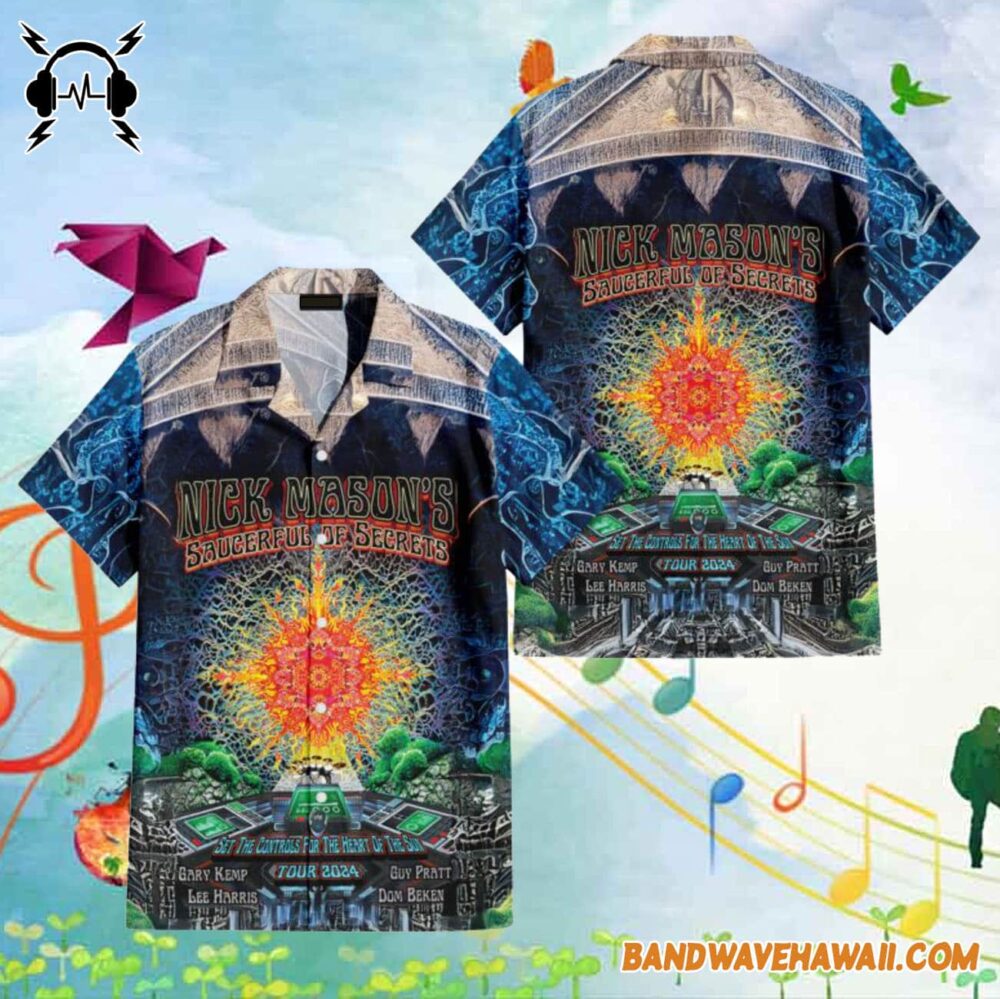 Nick Mason Saucerful of Secrets Set The Controls Tour Hawaiian Shirt 1