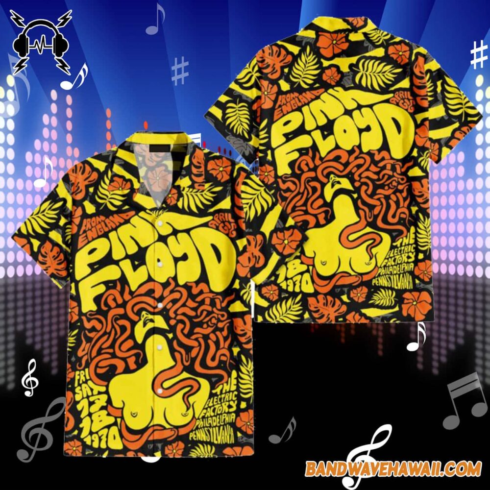 Pink Floyd Concert 1970 The Electric Factory Hawaiian Shirt 2