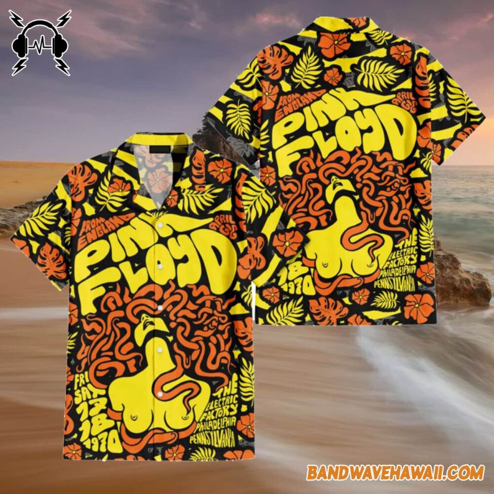 Pink Floyd Concert 1970 The Electric Factory Hawaiian Shirt 4