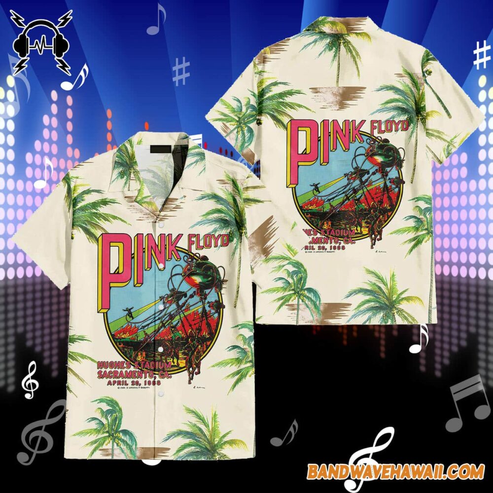 Pink Floyd Hughes Stadium Sacramento Hawaiian Shirt 2