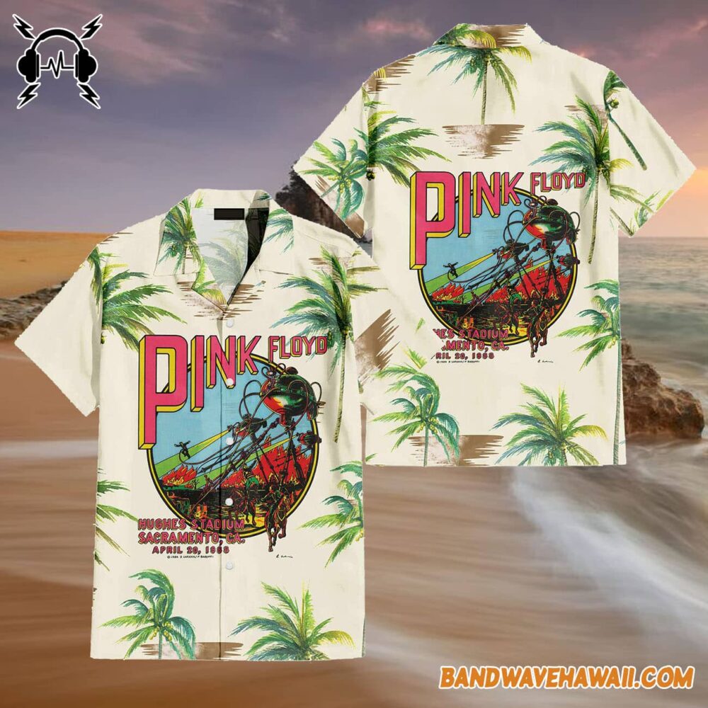 Pink Floyd Hughes Stadium Sacramento Hawaiian Shirt 4