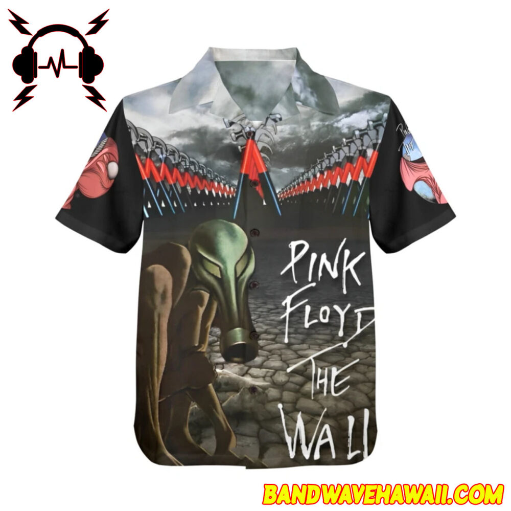 Pink Floyd The Wall Button Hawaiian Shirt Rock Music 2