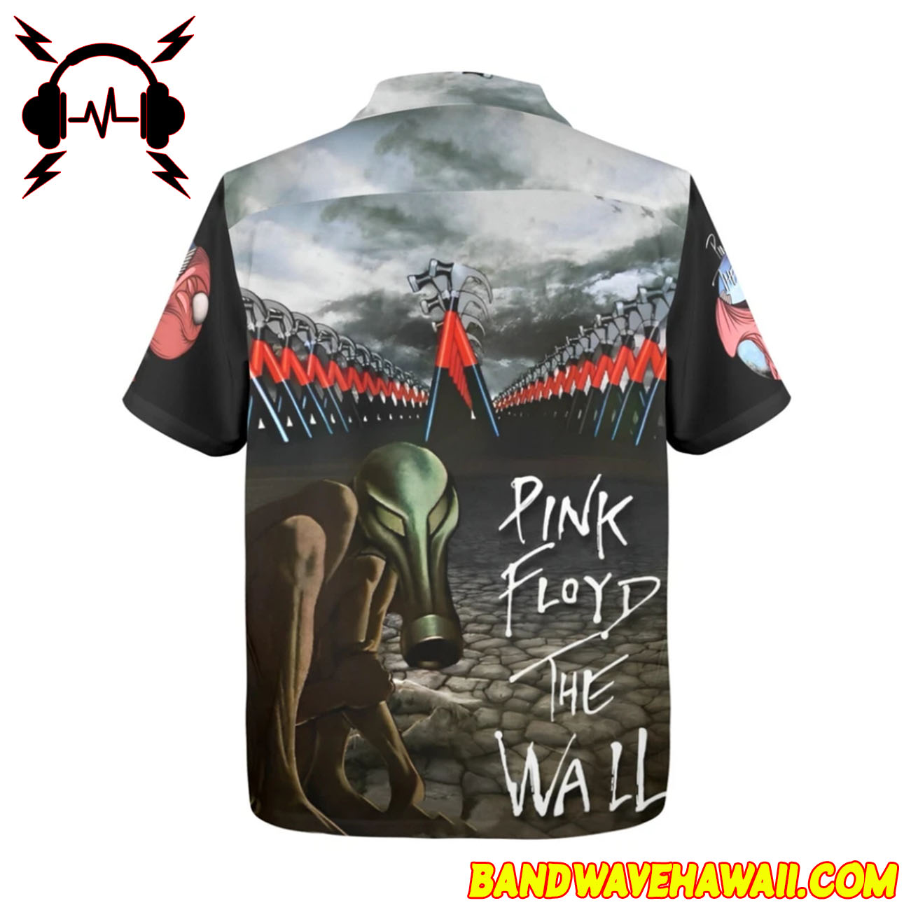 Pink Floyd The Wall Button Hawaiian Shirt Rock Music Pink Floyd The Wall Button Hawaiian Shirt Rock Music
