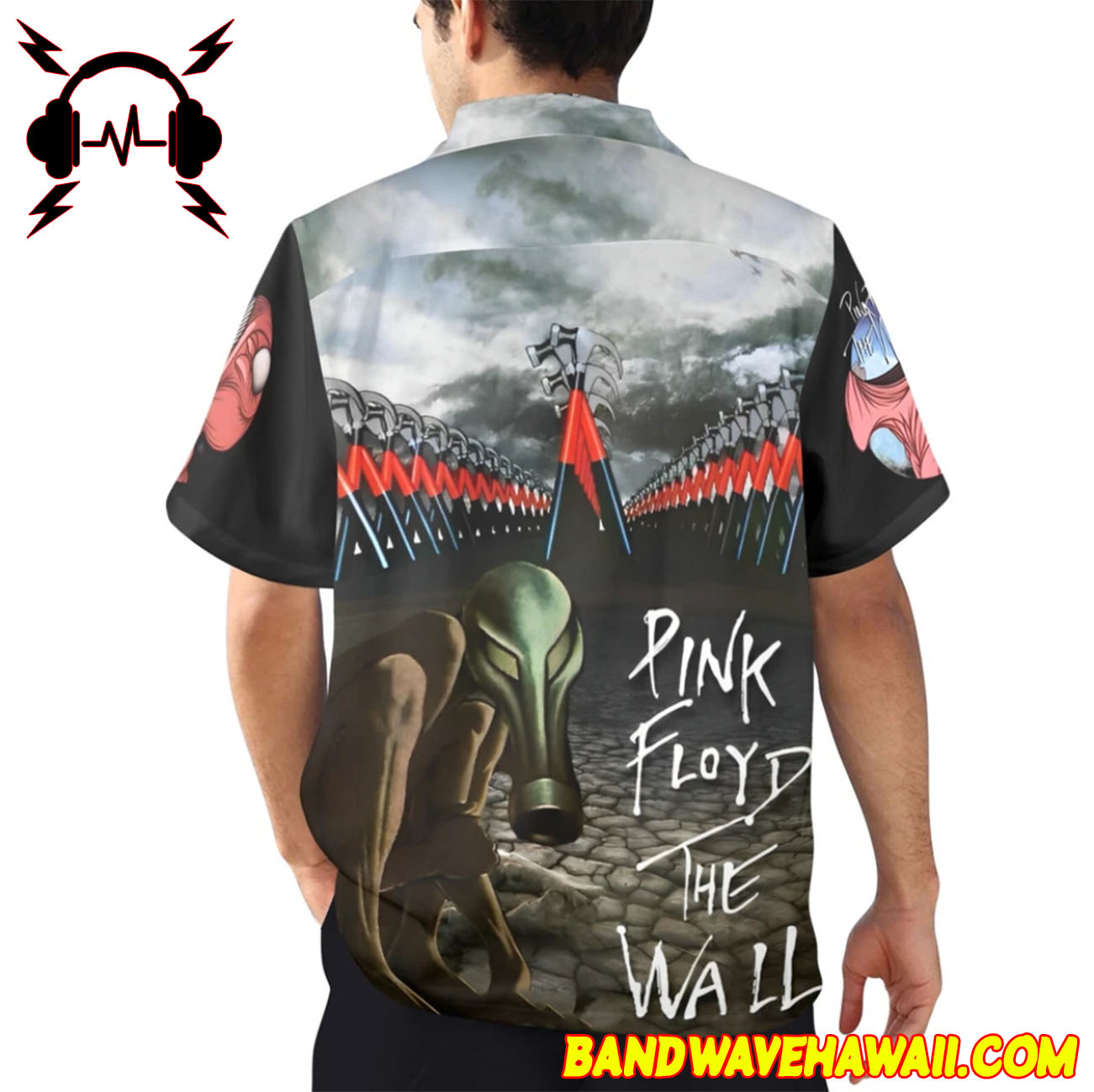 Pink Floyd The Wall Button Hawaiian Shirt Rock Music Pink Floyd The Wall Button Hawaiian Shirt Rock Music