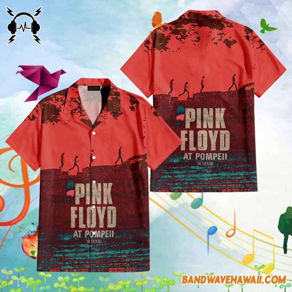 Pink Floyd at Pompeii MCMLXXII Red Hawaiian Shirt 1