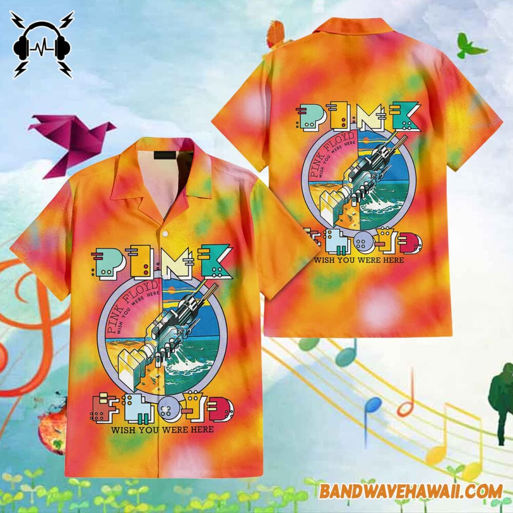 Robot Handshake Pink Floyd Wish You Were Here Hawaiian Shirt 1