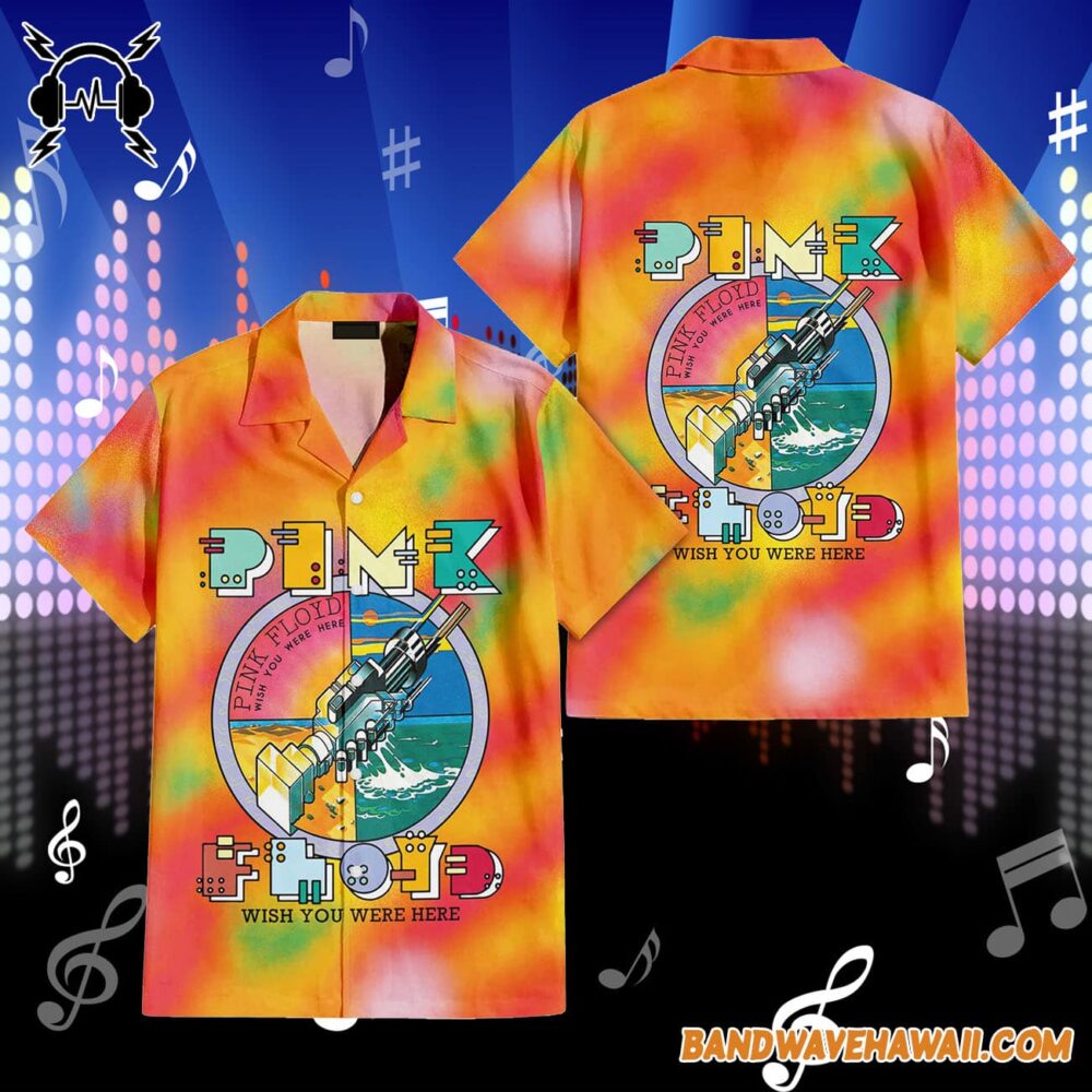 Robot Handshake Pink Floyd Wish You Were Here Hawaiian Shirt 2
