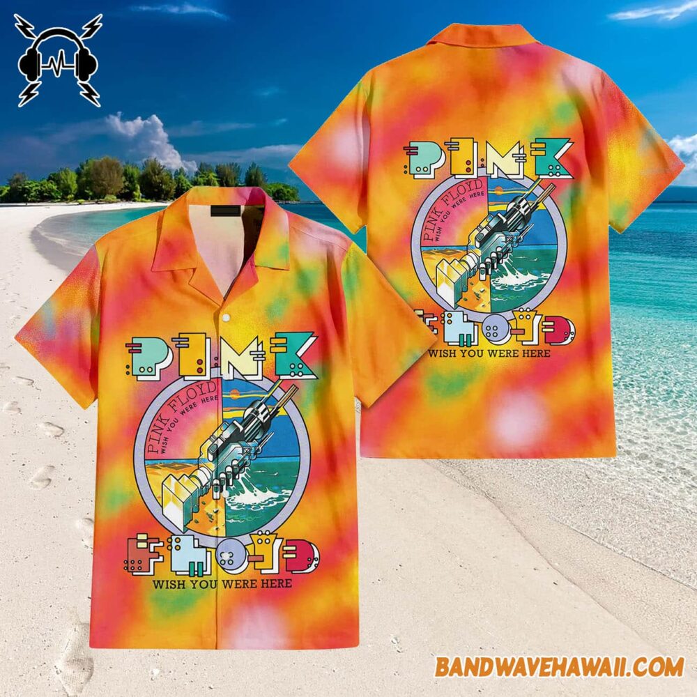 Robot Handshake Pink Floyd Wish You Were Here Hawaiian Shirt 3