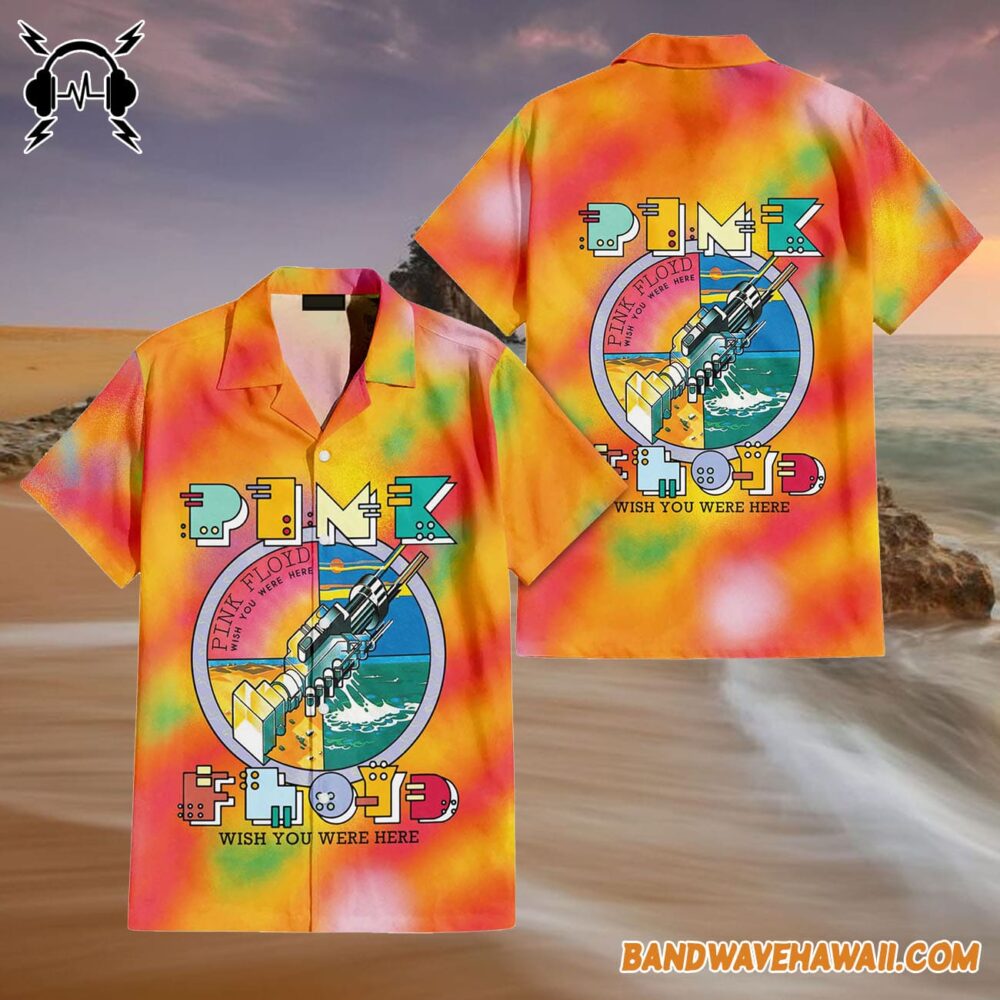 Robot Handshake Pink Floyd Wish You Were Here Hawaiian Shirt 4