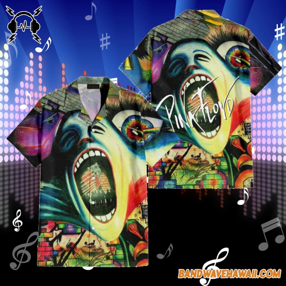 Screaming face The Wall Pulse DSOTM Hawaiian Shirt 2