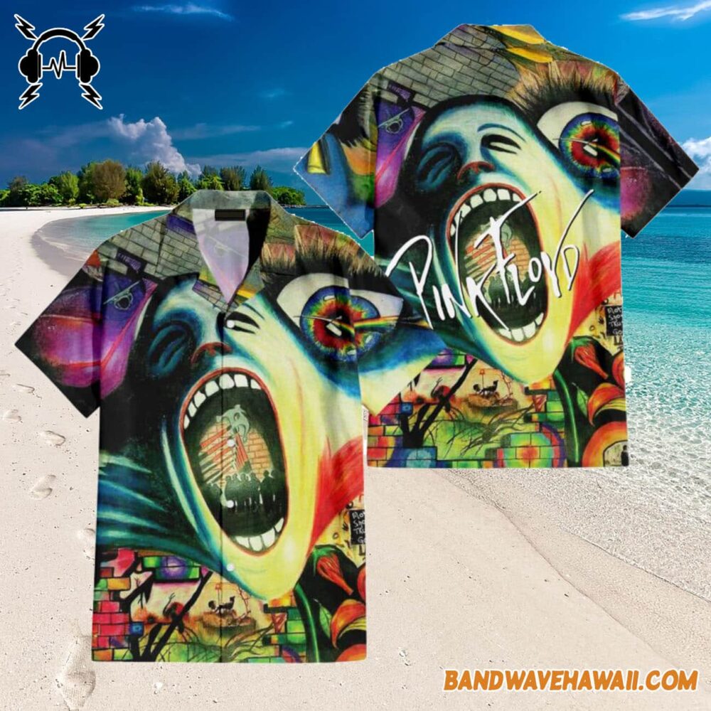 Screaming face The Wall Pulse DSOTM Hawaiian Shirt 3